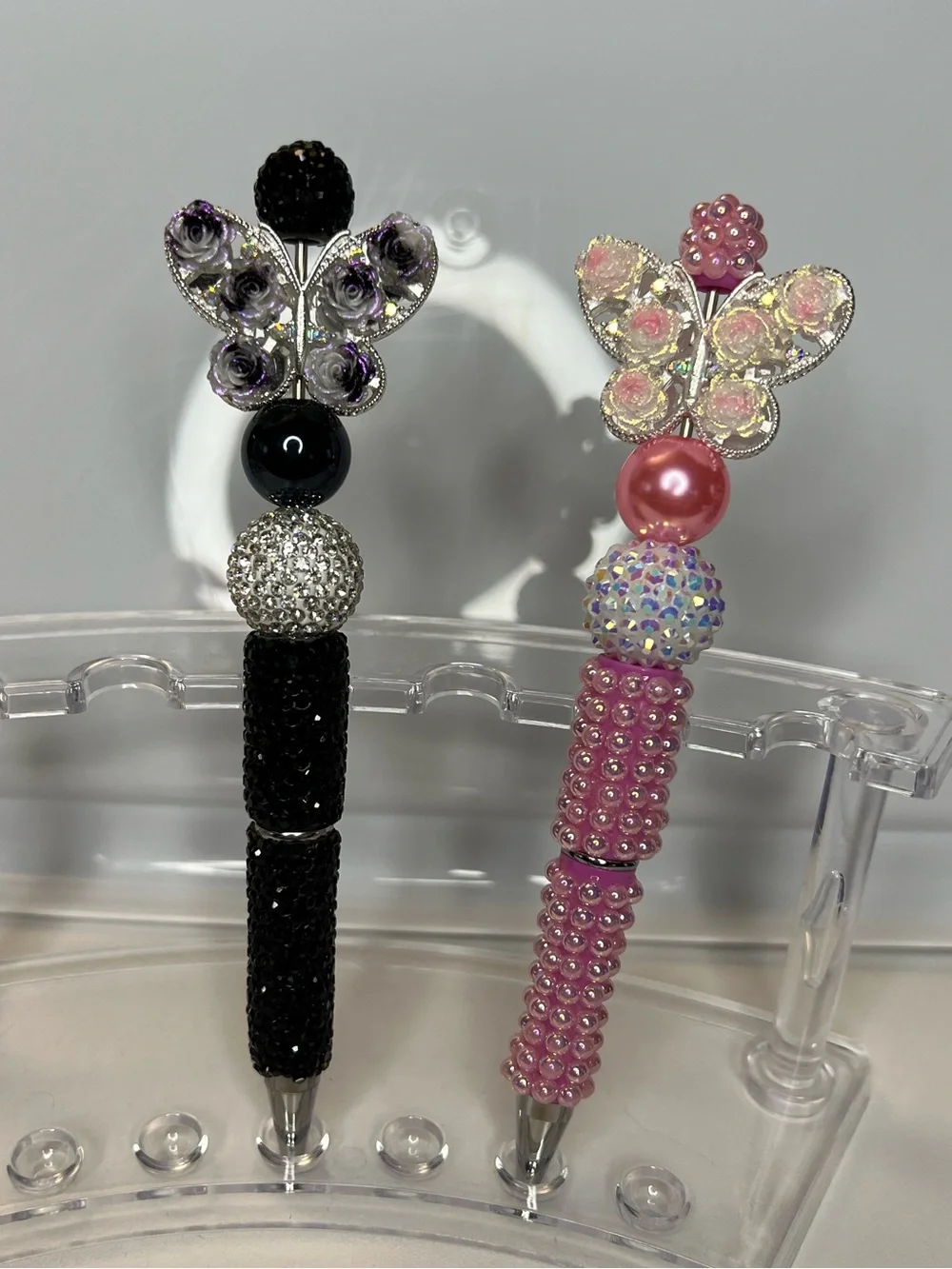 Set of two handmade Butterfly Pens